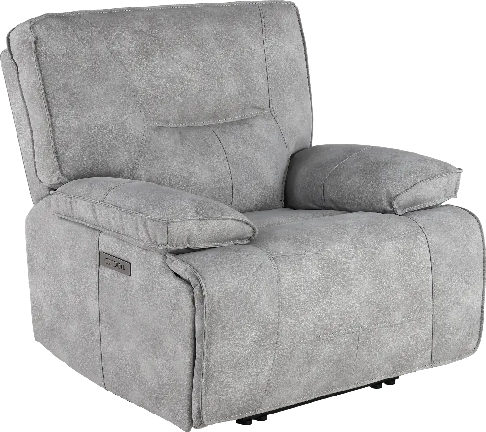 Spartacus Gladiator Sky Gray Power Recliner-1