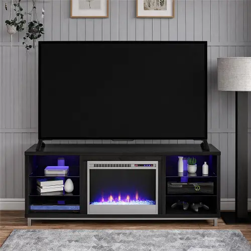 TV Stand, Black offers Oak