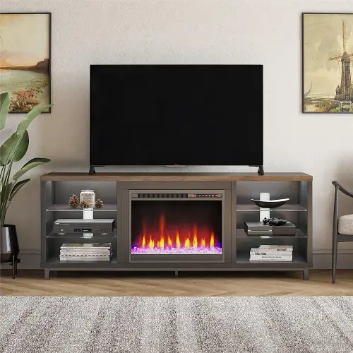 Rc willey fireplace 2024 tv stand