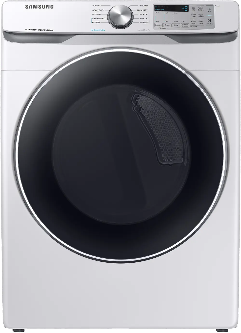 DVE45T6200W Samsung 7.5 cu ft Electric Dryer - White, 45T6200W-1