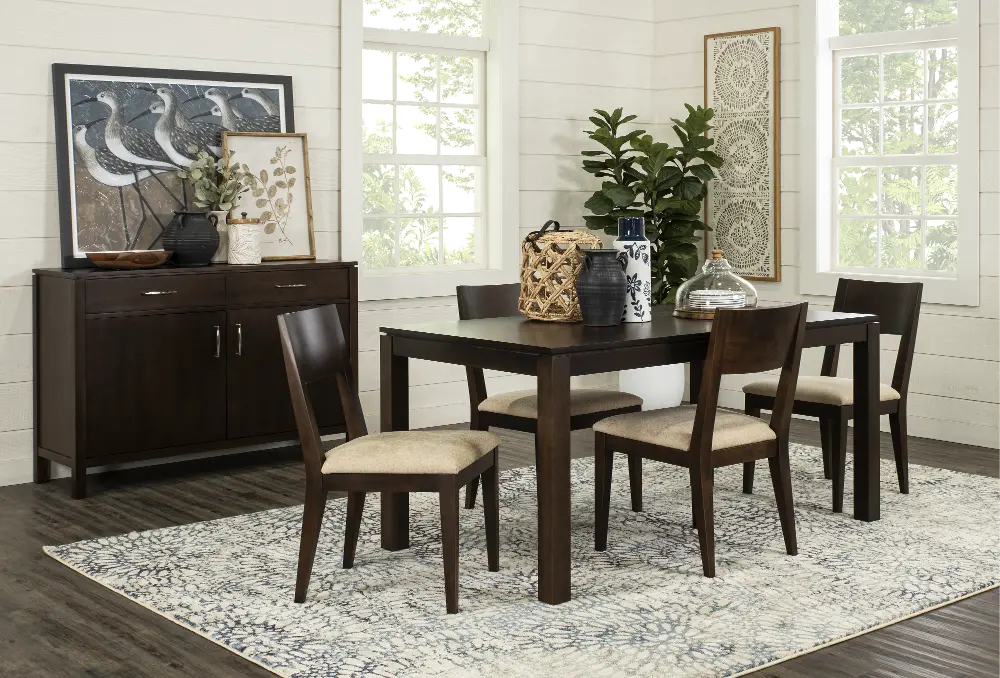 5PC:702-DINING Origins by Stickley Dwyer Brown 5 Piece Dining Room Set-1