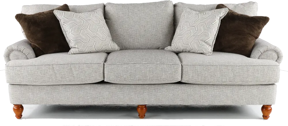 Cobblestone Gray Sofa-1