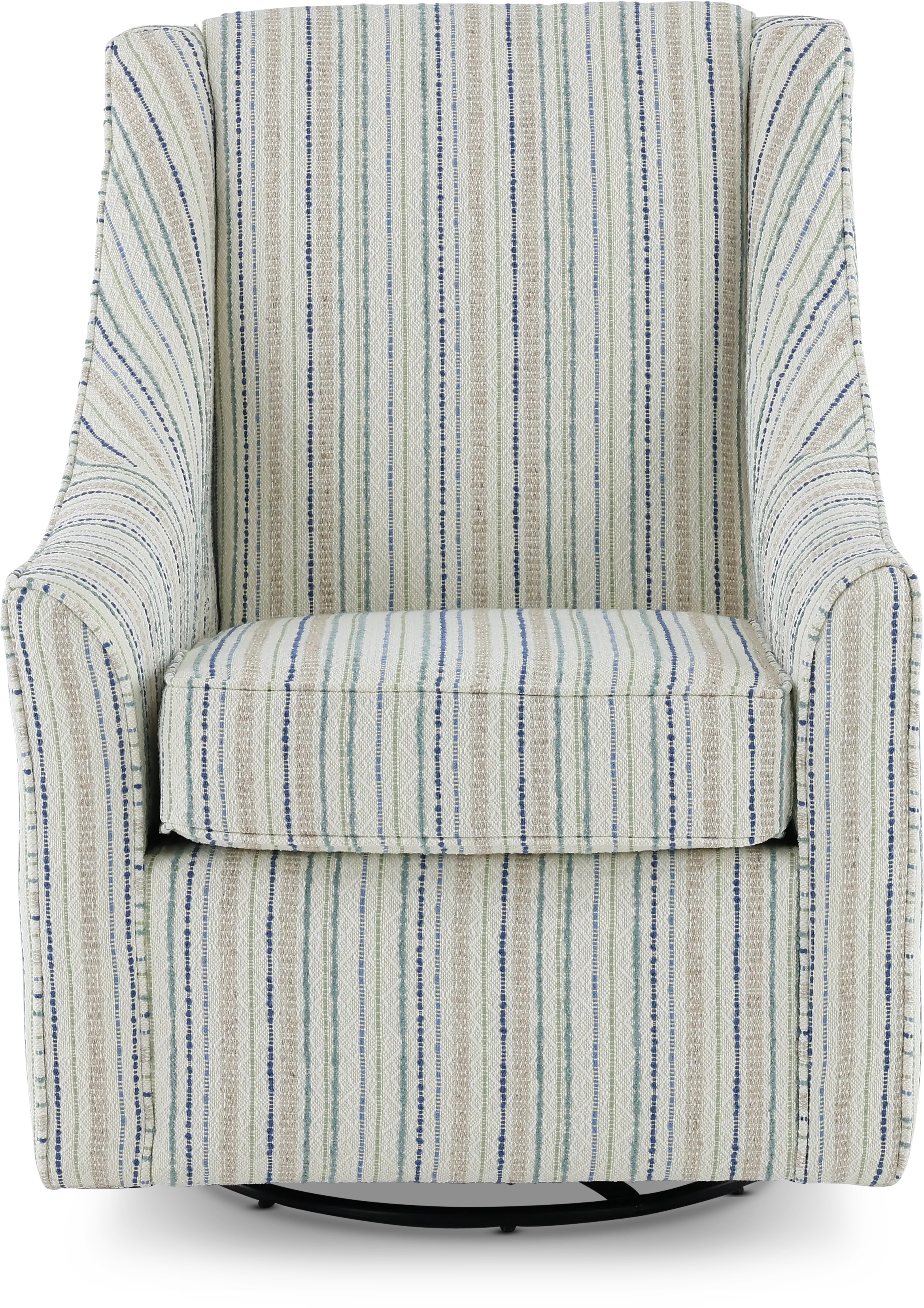 Belle Striped Swivel Chair