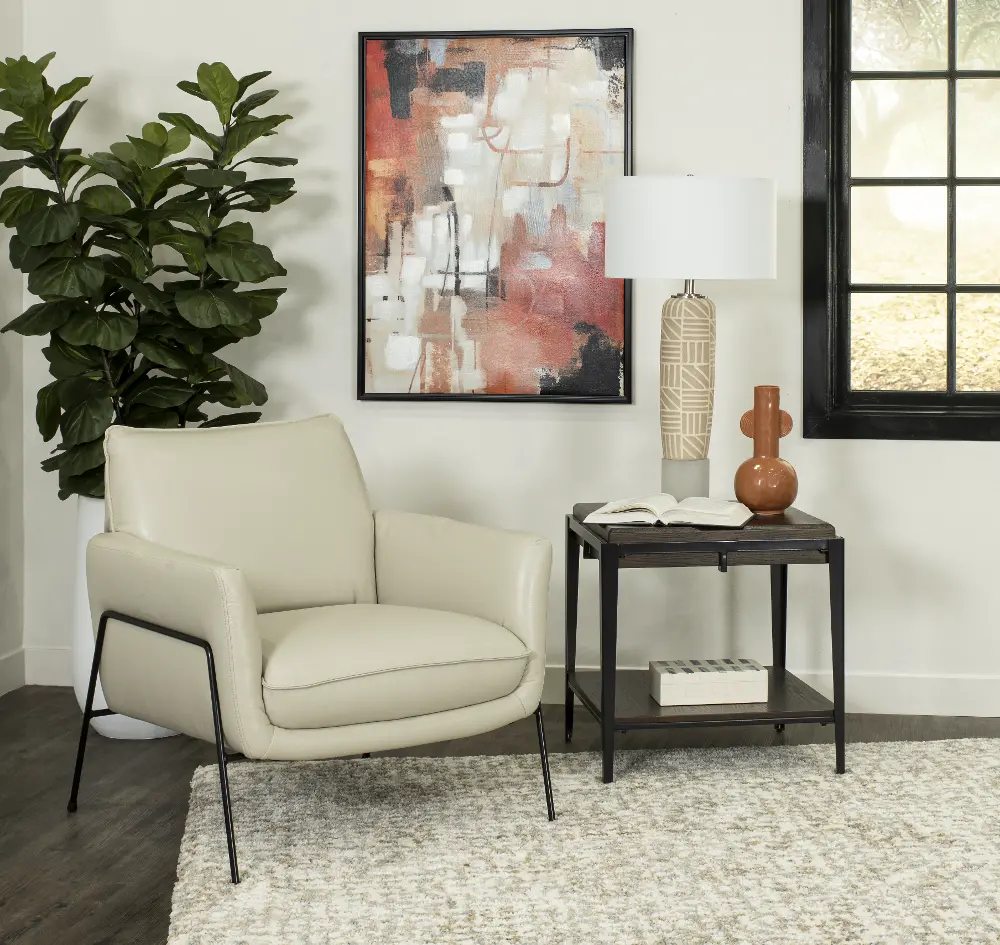 Denali Ivory Accent Chair-1