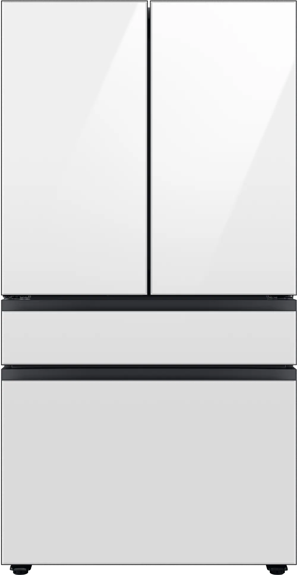 RF23BB860012 Samsung Bespoke 23 cu ft 4 Door Refrigerator - Counter Depth White Glass-1