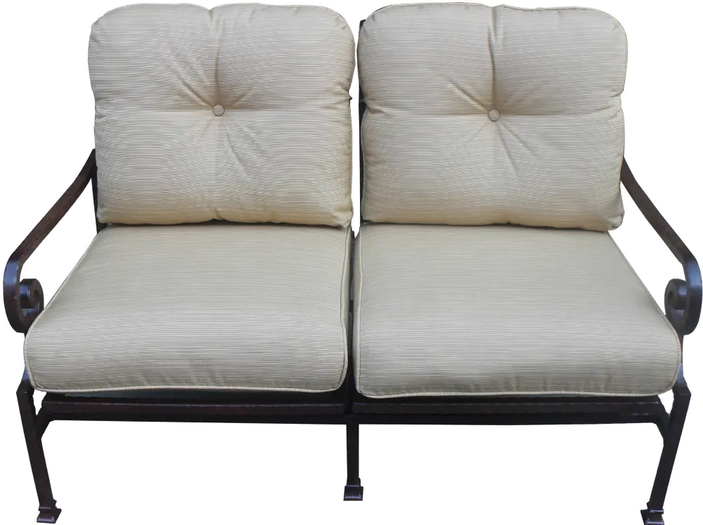 Payson Loveseat Motion Chair with Beige Cushion-1