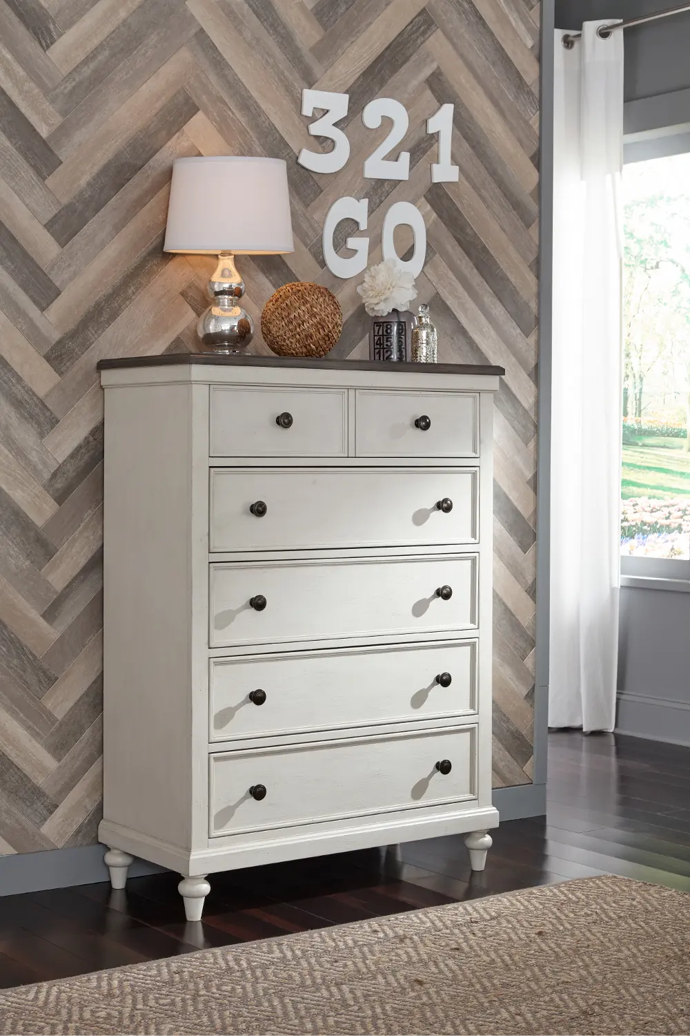 Bungalow Linen White Chest of Drawers-1