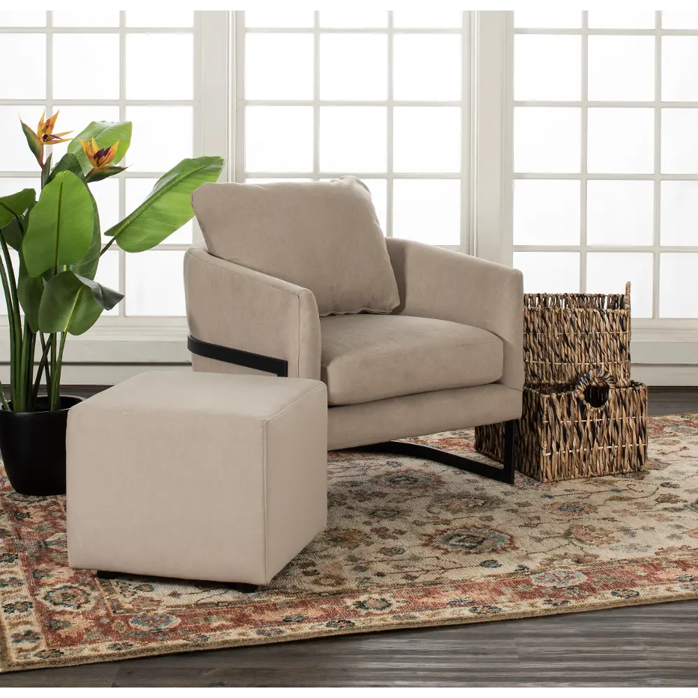 Harrison Beige Occasional Chair-1