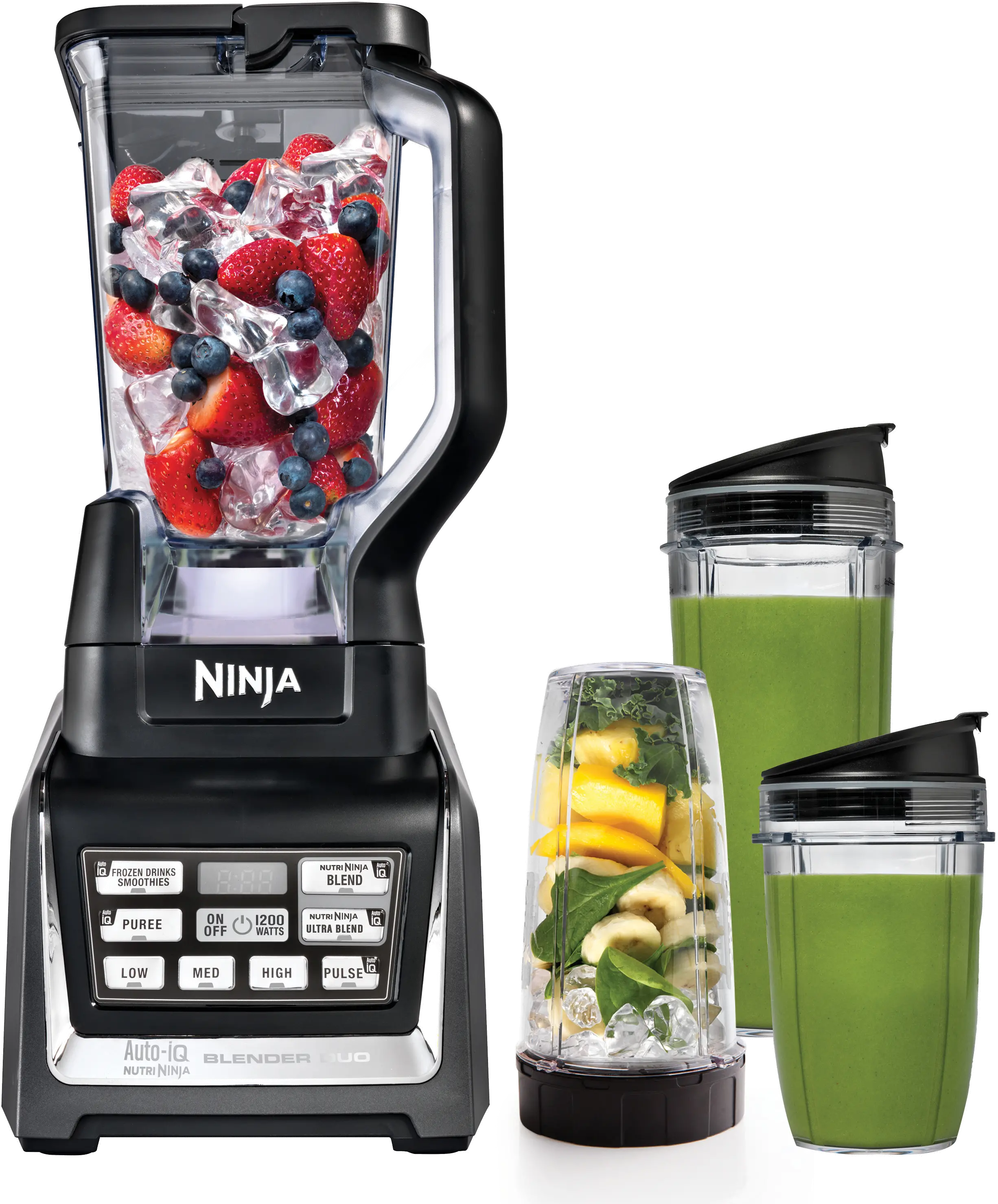 Ninja Foodi Power 3-in-1 Blender and Food Processor 1200W 4 Auto-iQ Presets, SS200
