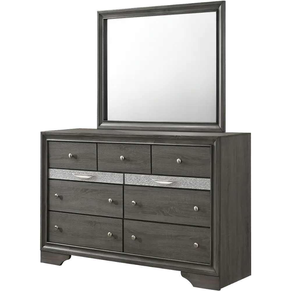 Regata Gray and Silver Dresser-1