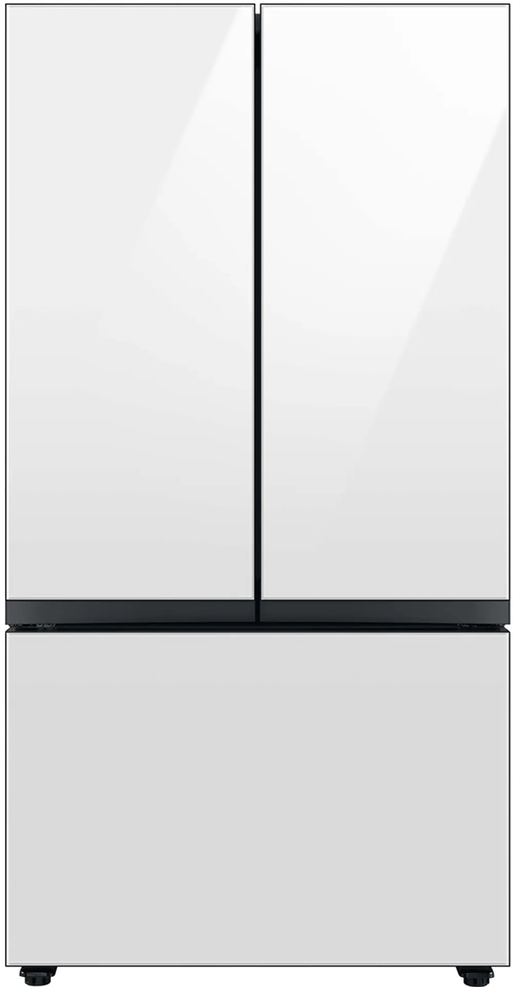 RF24BB620012 Samsung Bespoke 23 cu ft French Door Refrigerator - Counter Depth White Glass-1