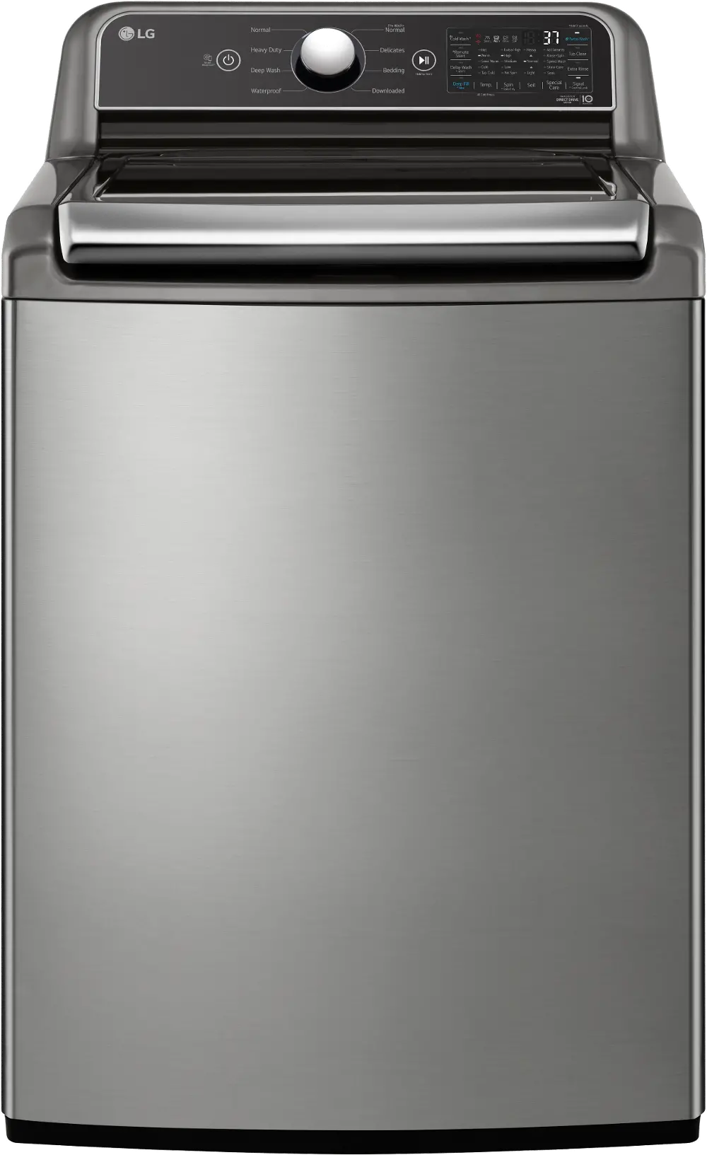 WT7405CV LG 5.3 cu ft Top Load Washer - Graphite Steel, 7405W-1