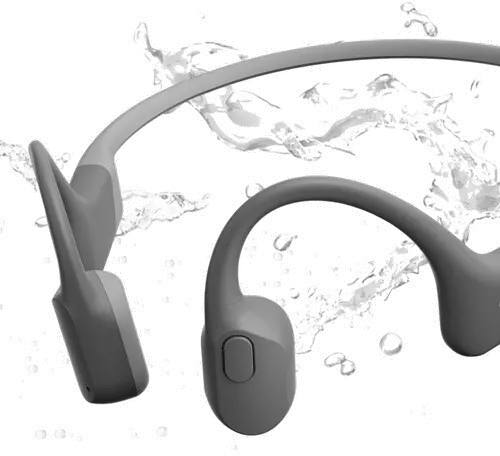 Shokz OpenRun Bone Conduction Open-Ear Endurance Headphones - Gray