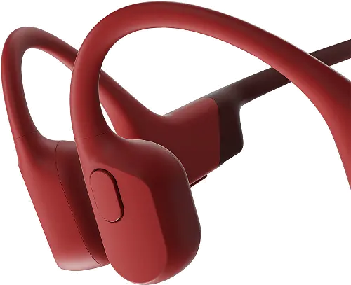 Shokz OpenRun Bone Conduction Open-Ear Endurance Headphones - Red