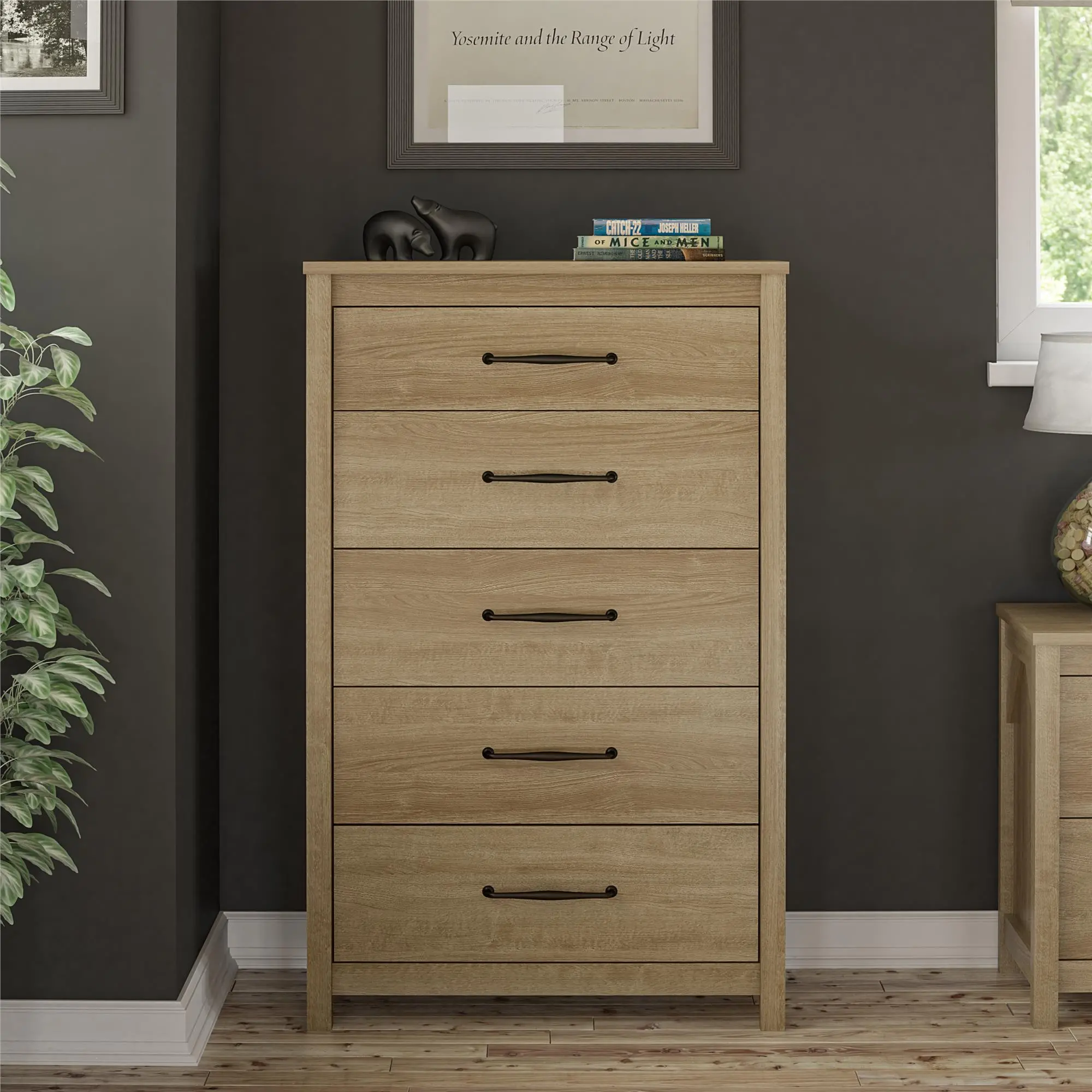 5 drawer deals tall dresser