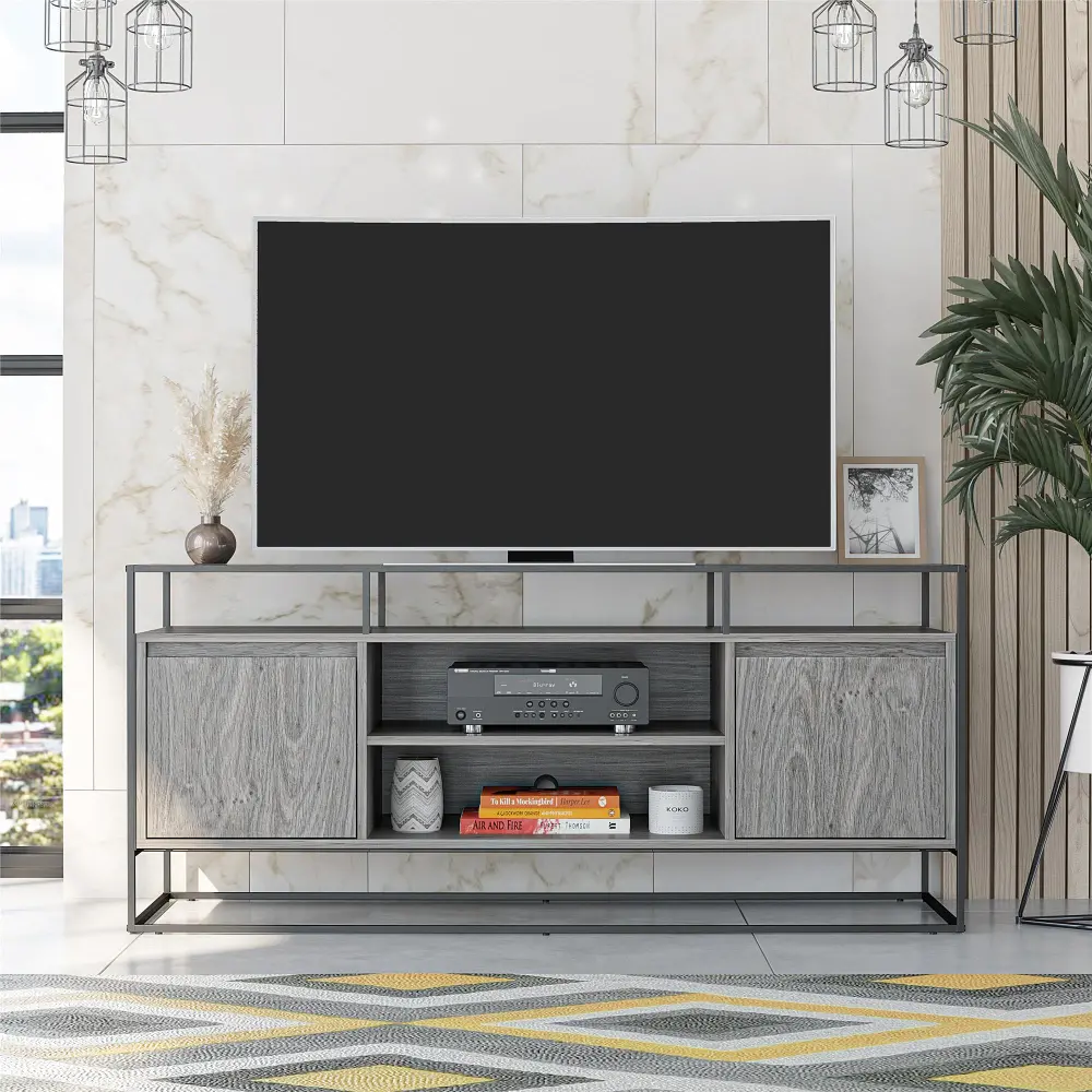 Camley Gray Oak 54  TV Stand-1