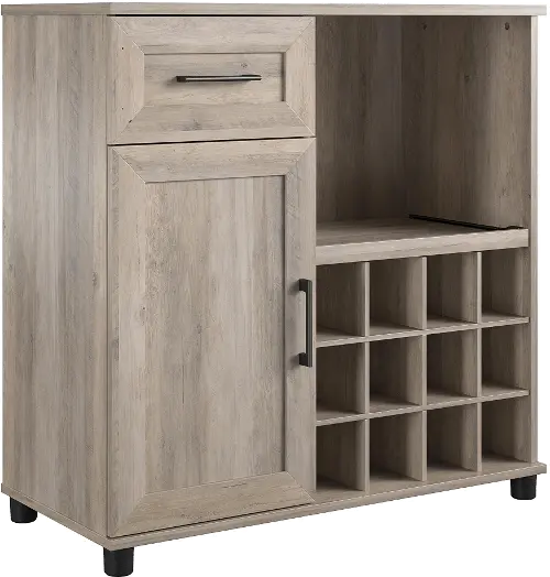 Bar discount cabinet gray