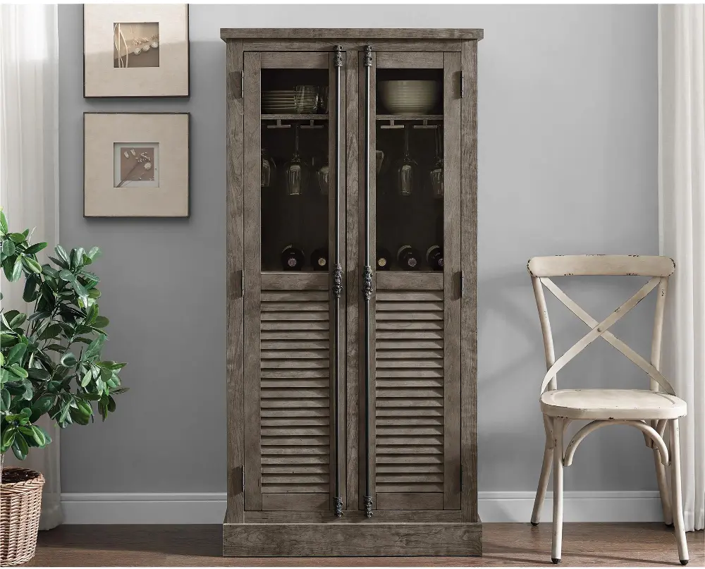 Sienna Park Medium Brown Beverage Cabinet-2