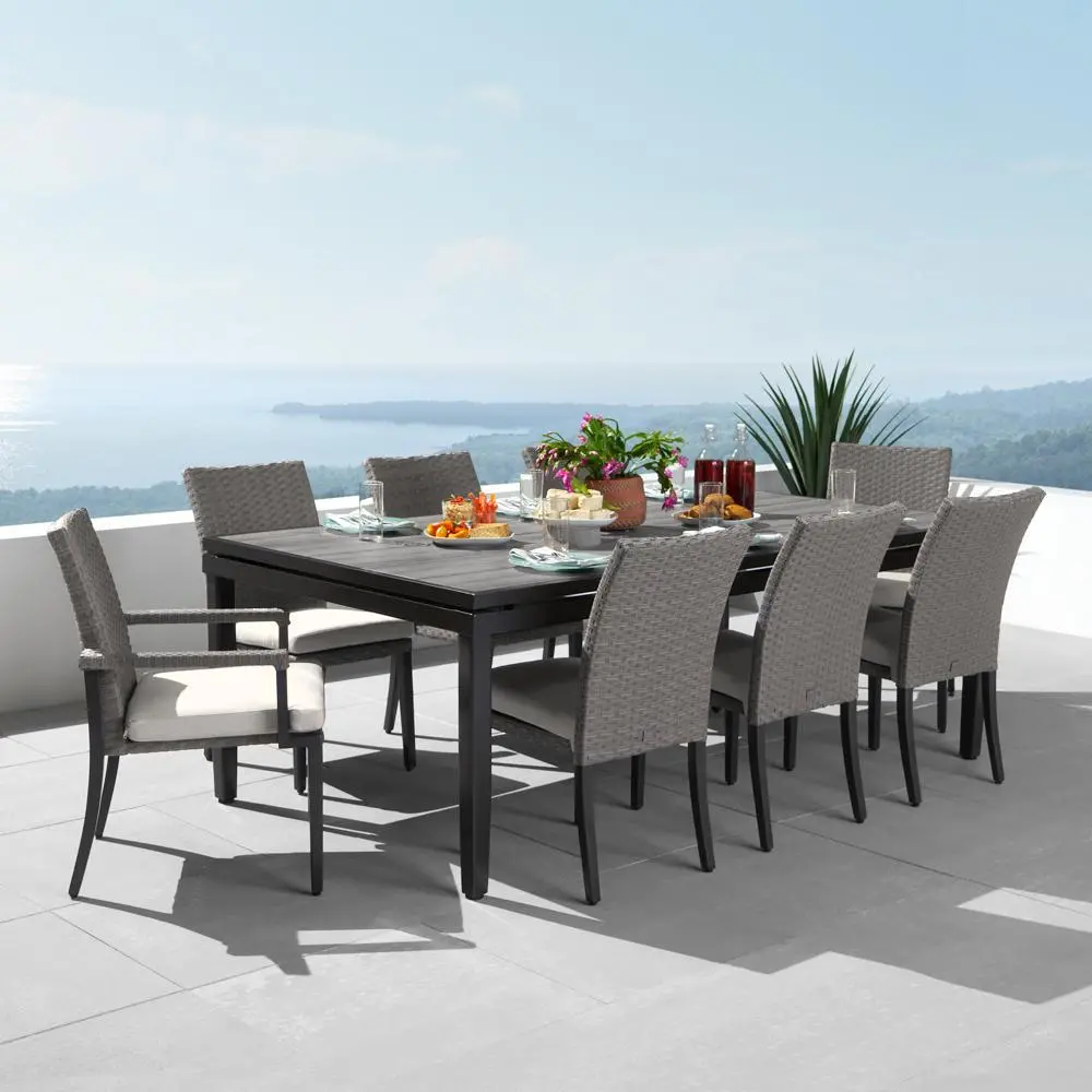 Vistano Collection 9 Piece Outdoor Dining Set-1