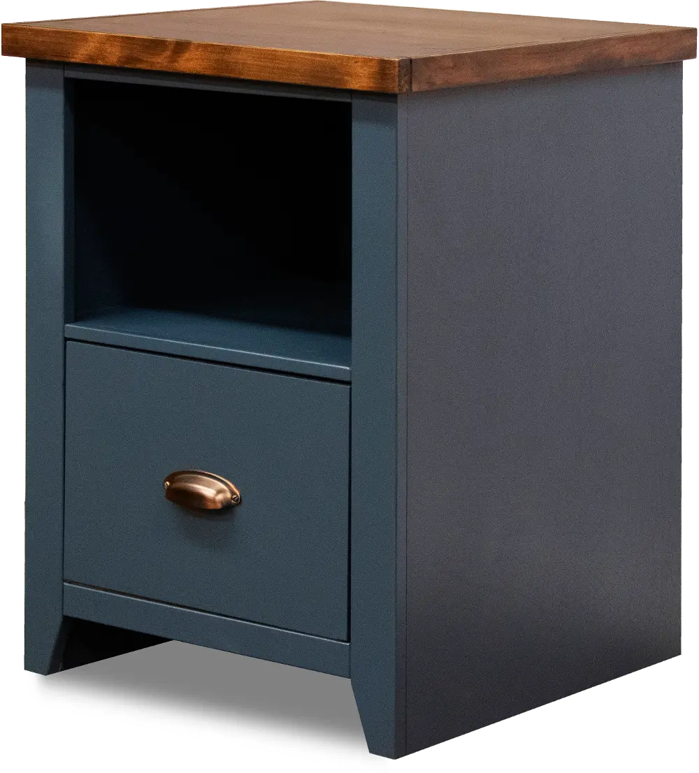 Nantucket Blue File Cabinet-1