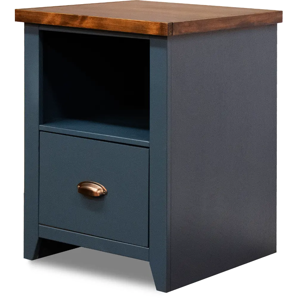 Nantucket Blue File Cabinet-1