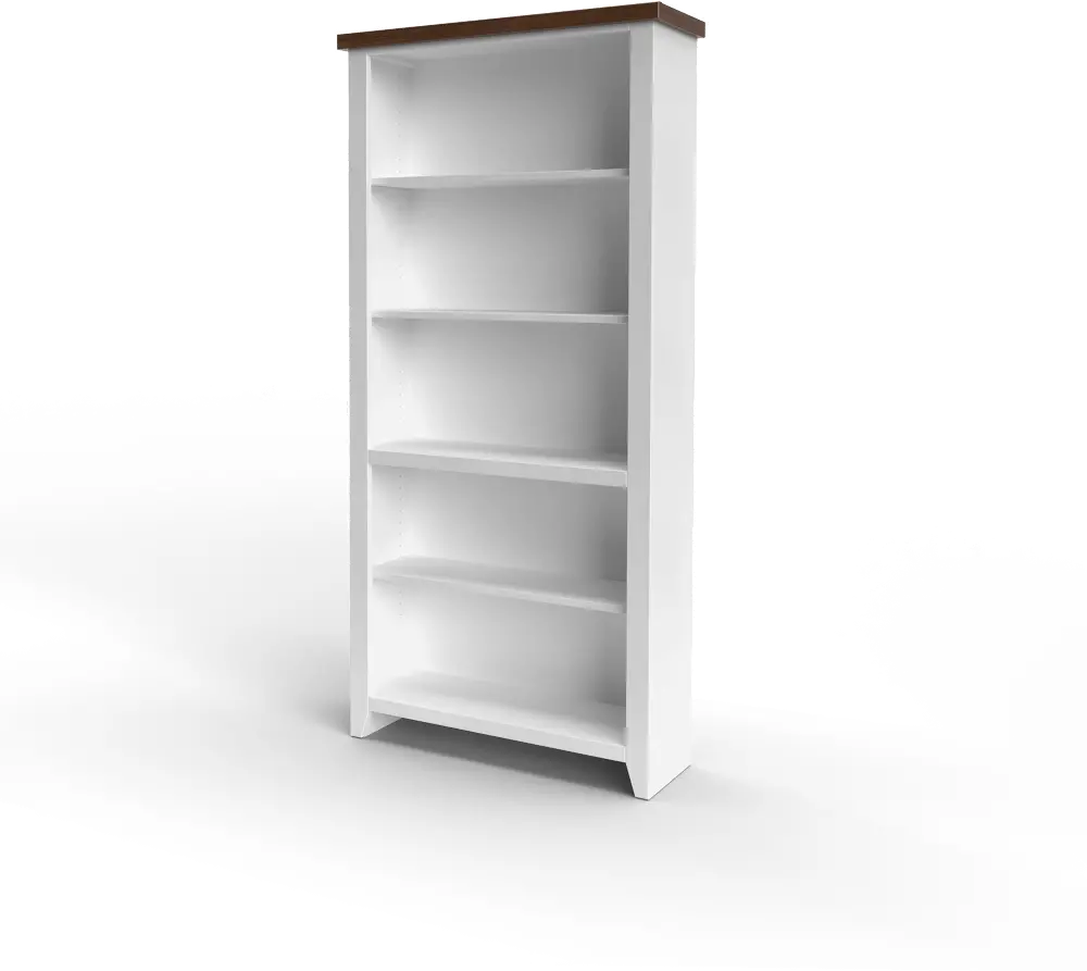 Hampton White Bookcase-1