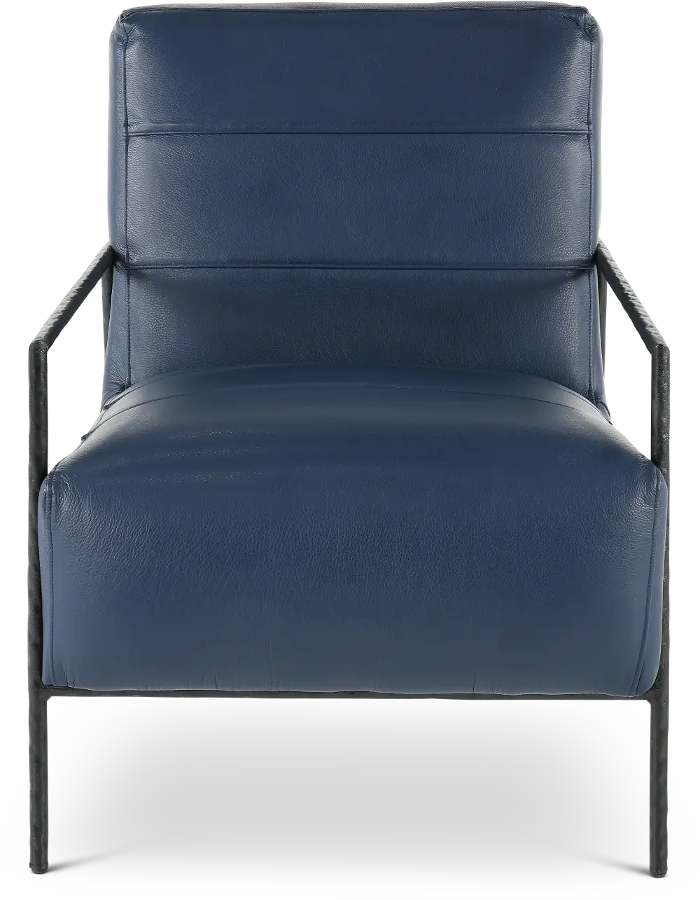 Camden Indigo Leather Accent Chair-1