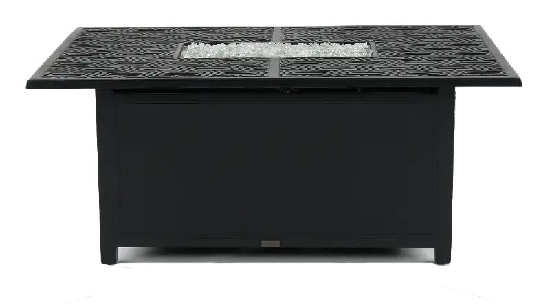 Palazzo Black Patio Firepit Table