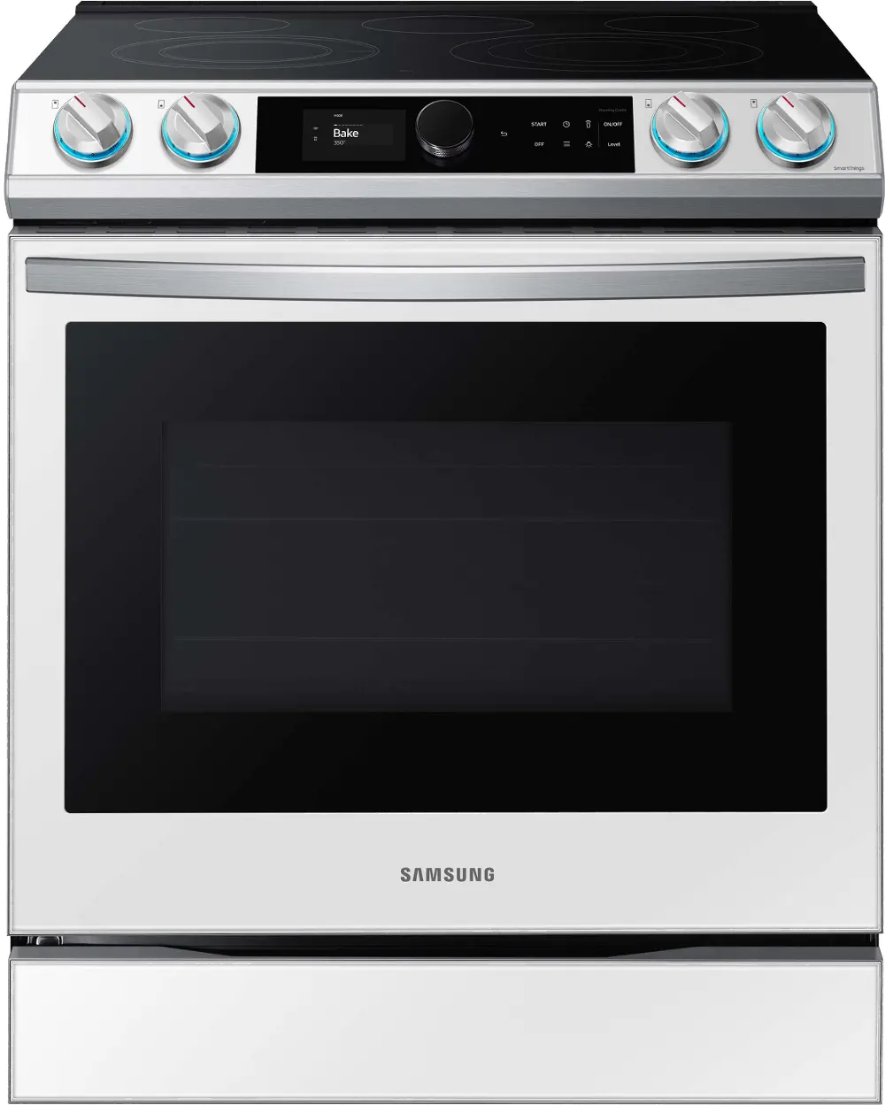 NE63BB871112 Samsung Bespoke 6.3 cu ft Electric Range - White Glass-1