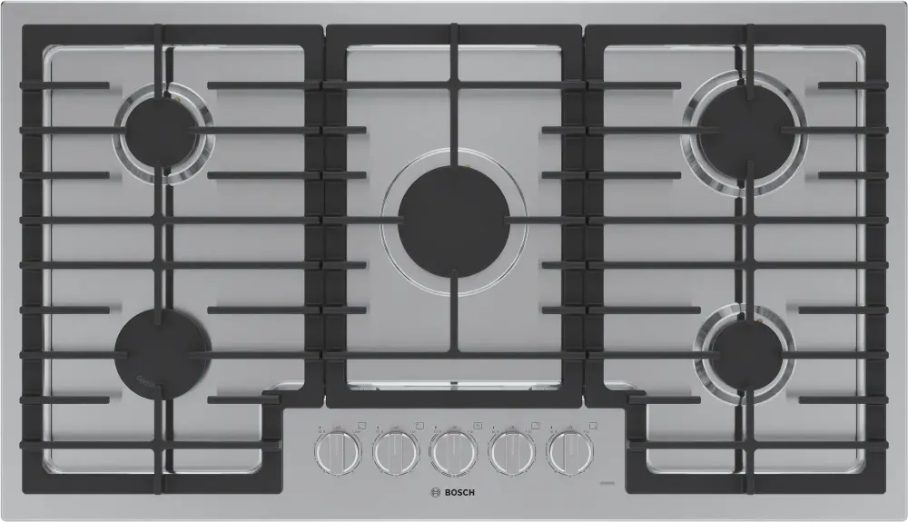 NGM5658UC Bosch 36 Inch Gas Cooktop - Stainless Steel-1