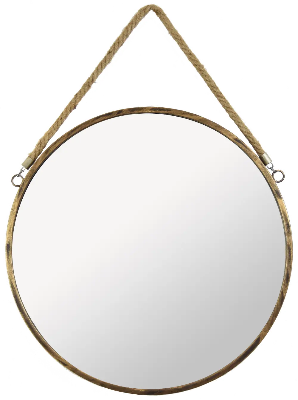 Bronze Metal Round Mirror-1