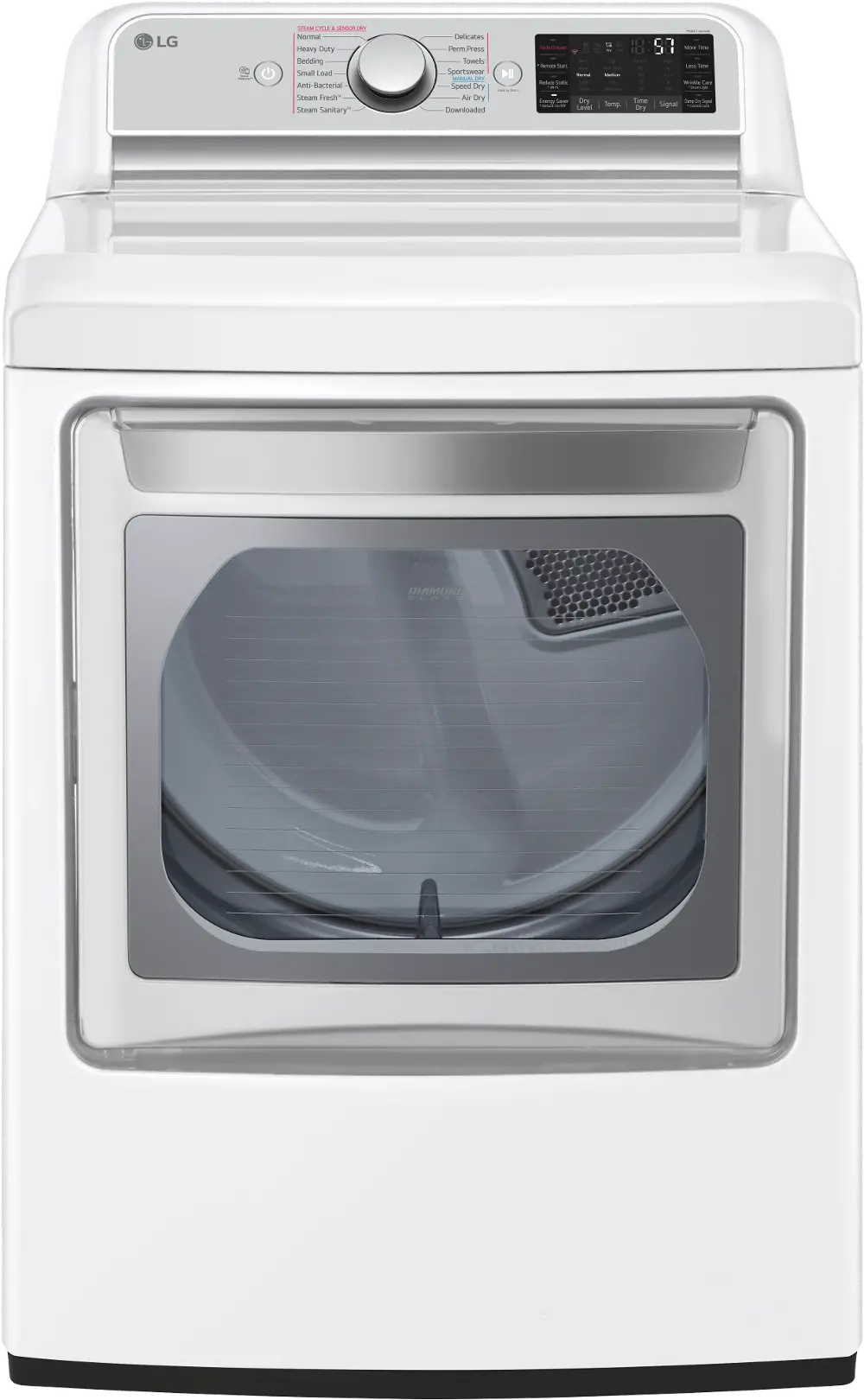 DLEX7900WE LG 7.3 cu ft Electric Dryer - White-1