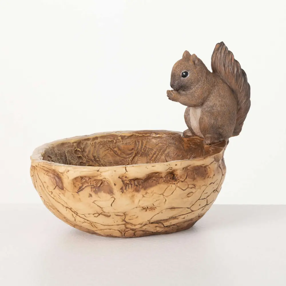Squirrel and Nut Decorative Bowl-1
