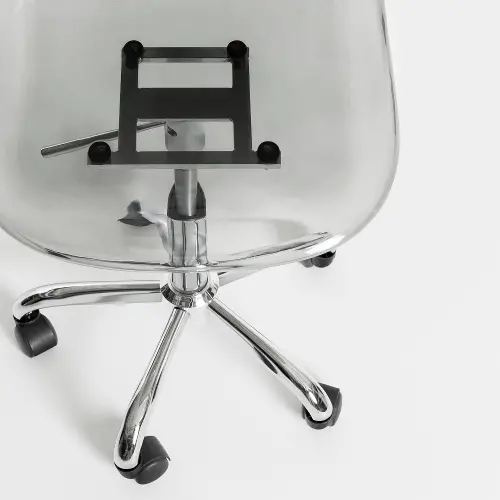 Gray discount clear chair