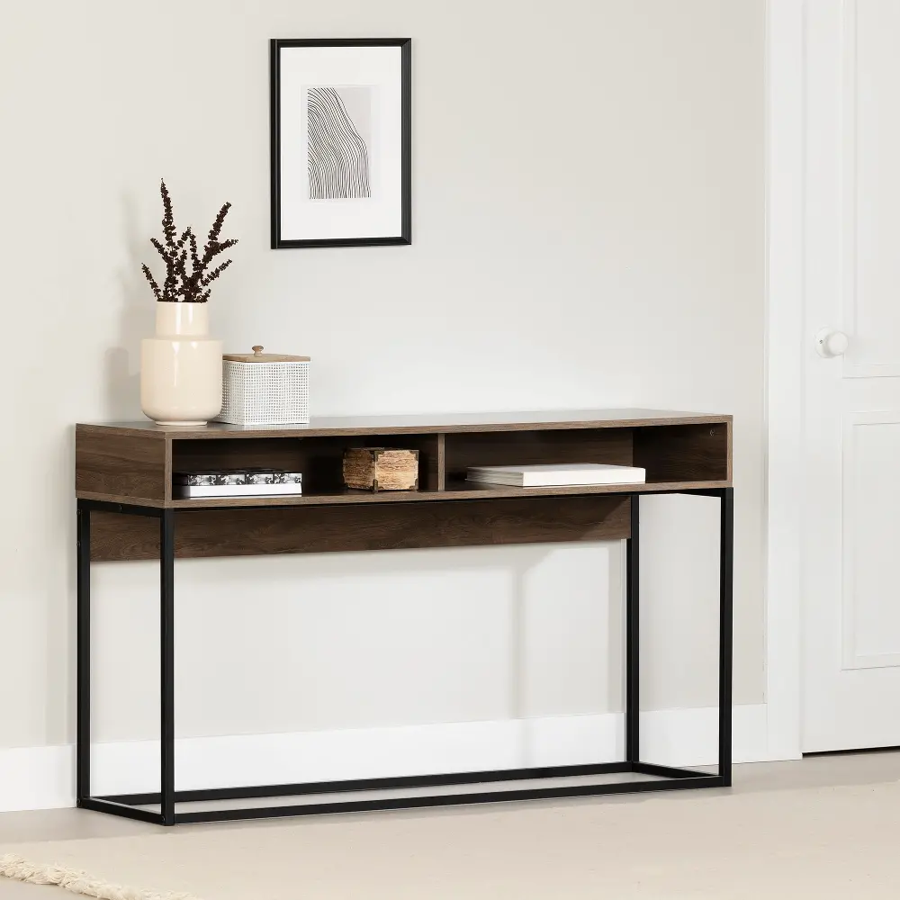 13568 Mezzy Brown Console Table - South Shore-1