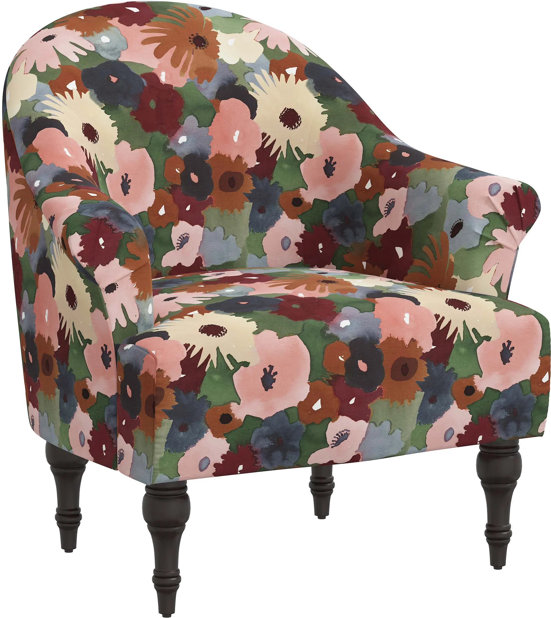 Vintage floral accent discount chair