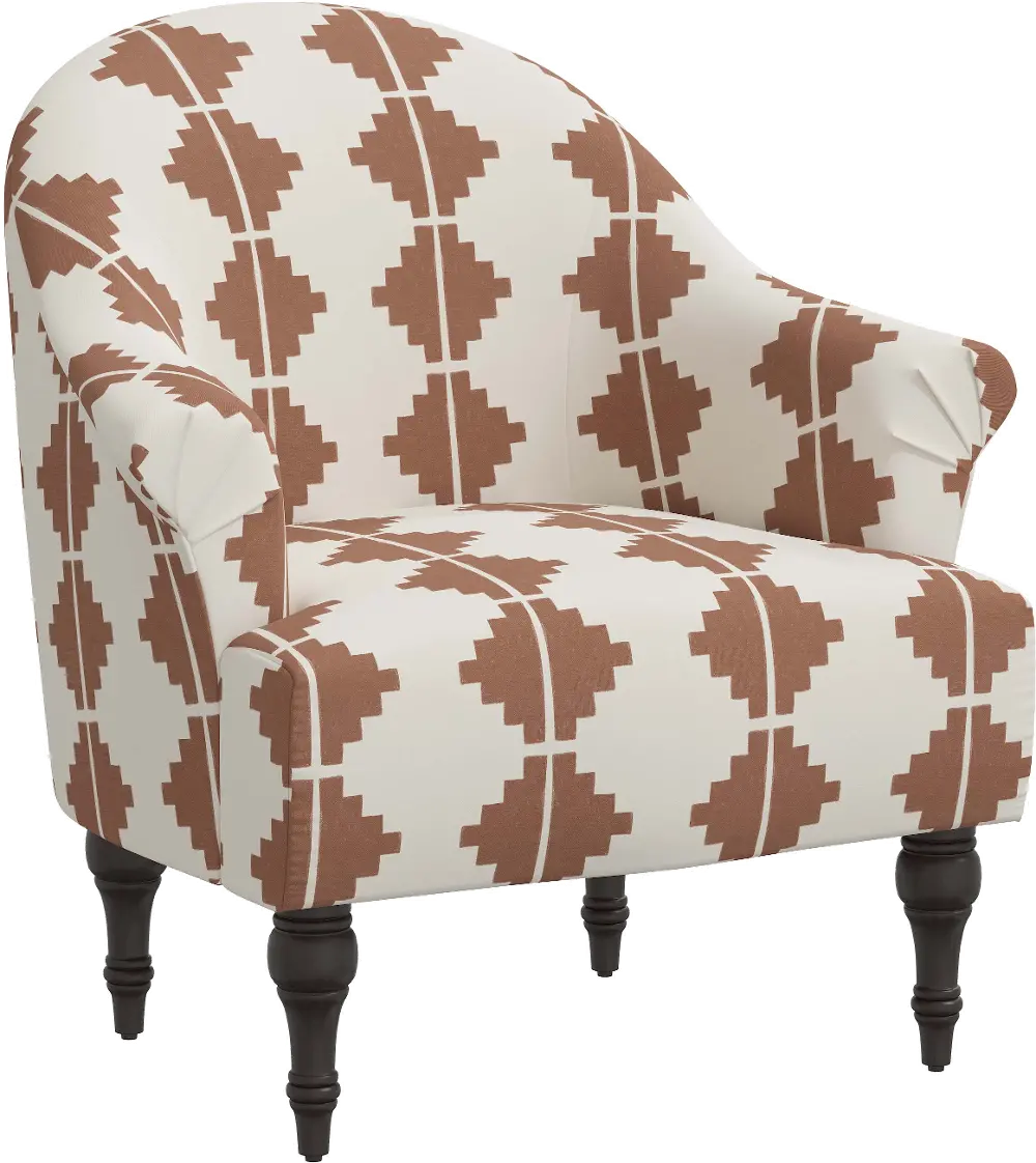 51-1AZTTRCOGA Lila Terracotta Aztec Accent Chair - Skyline Furniture-1