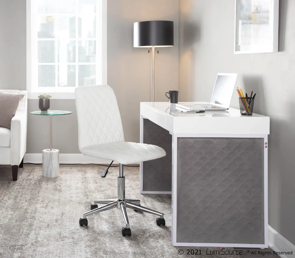 OFD-DRIFTUP WWSV Drift White Upholstered Desk-1