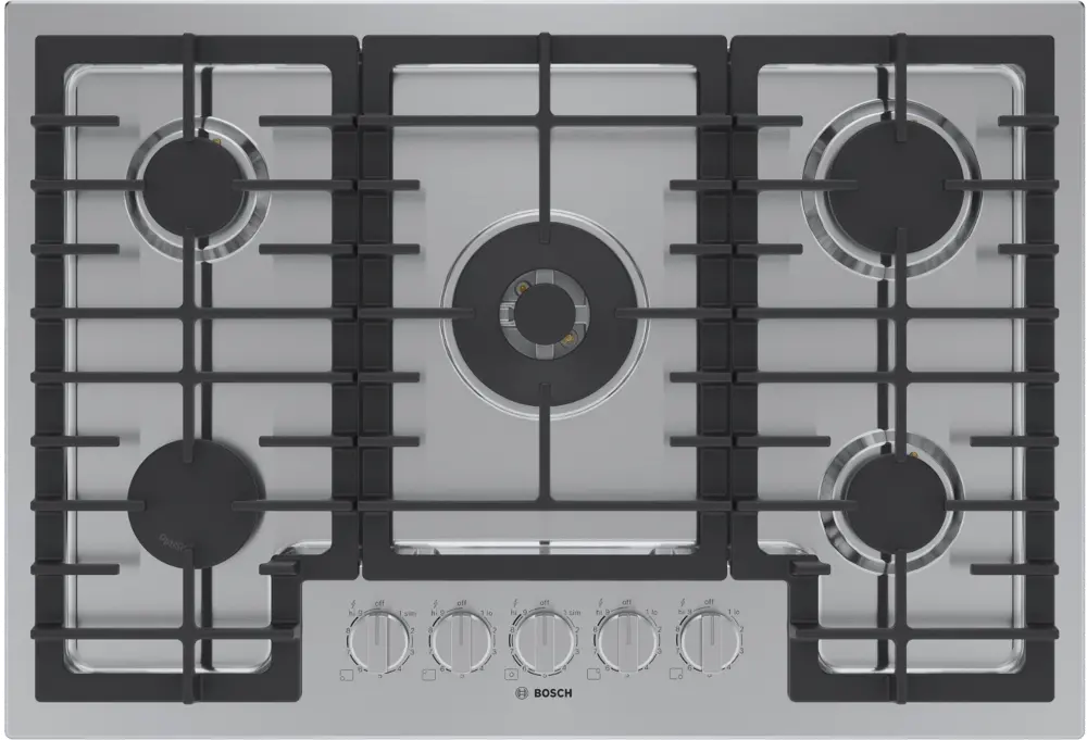NGM8058UC Bosch 800 Series 30 Inch Gas Cooktop - Stainless Steel-1