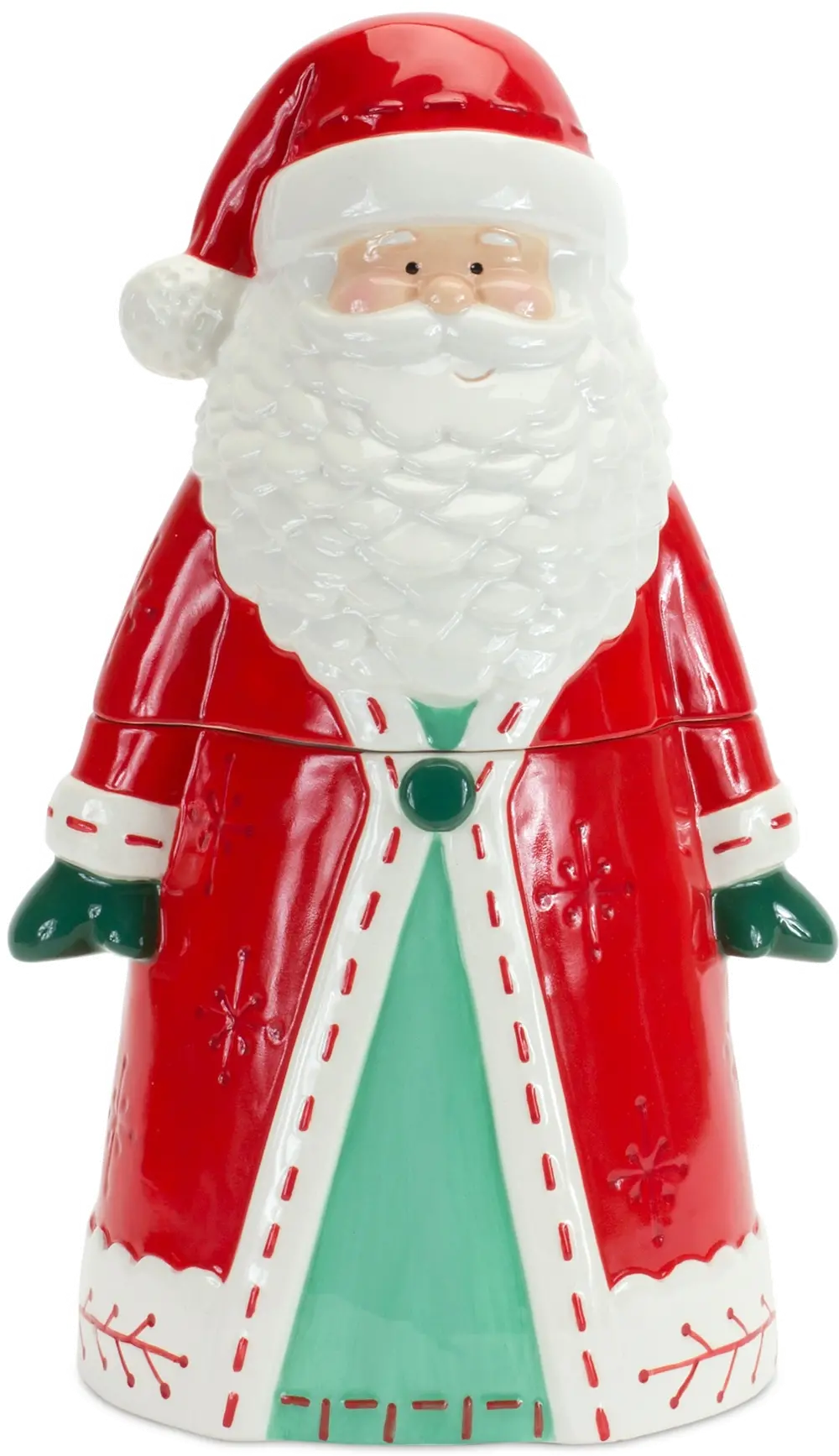 Clay Santa Cookie Jar-1