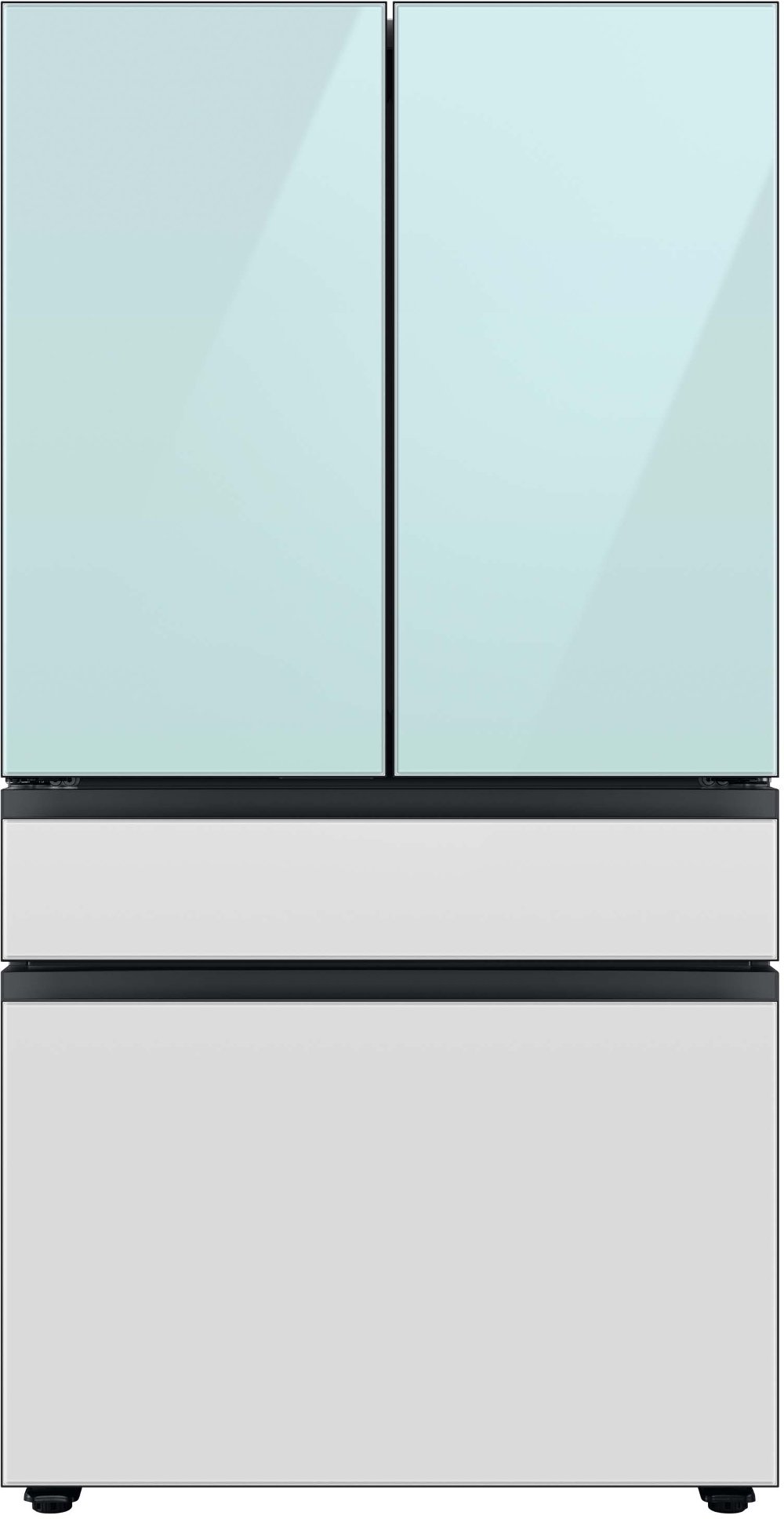 Samsung Bespoke 29 cu ft 4 Door Refrigerator - Morning Blue Glass