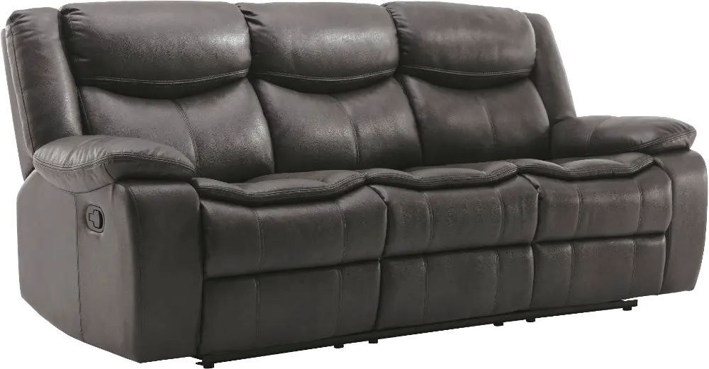 Holcroft Dark Gray Reclining Sofa-1