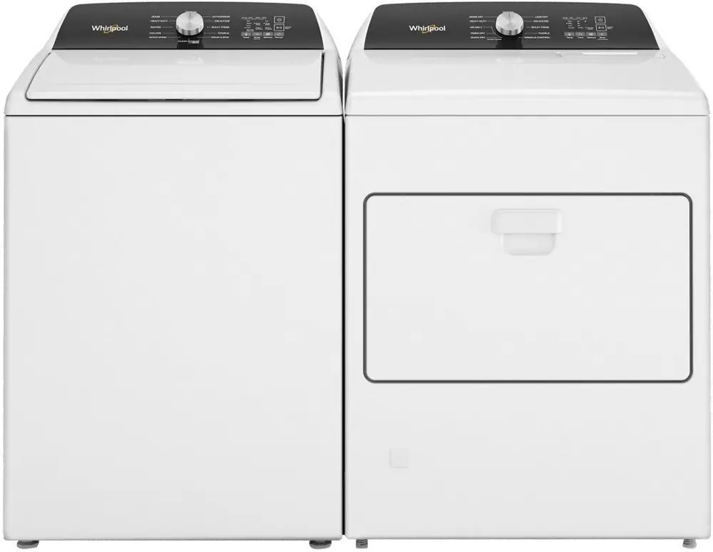 KIT Whirlpool Gas Washer and Dryer Set - White, W5010-1