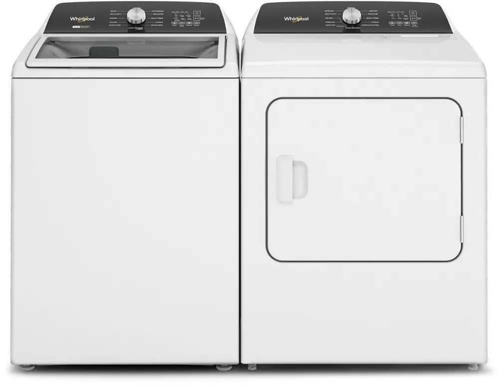 KIT Whirlpool Gas Washer and Dryer Set - White, 5050W-1