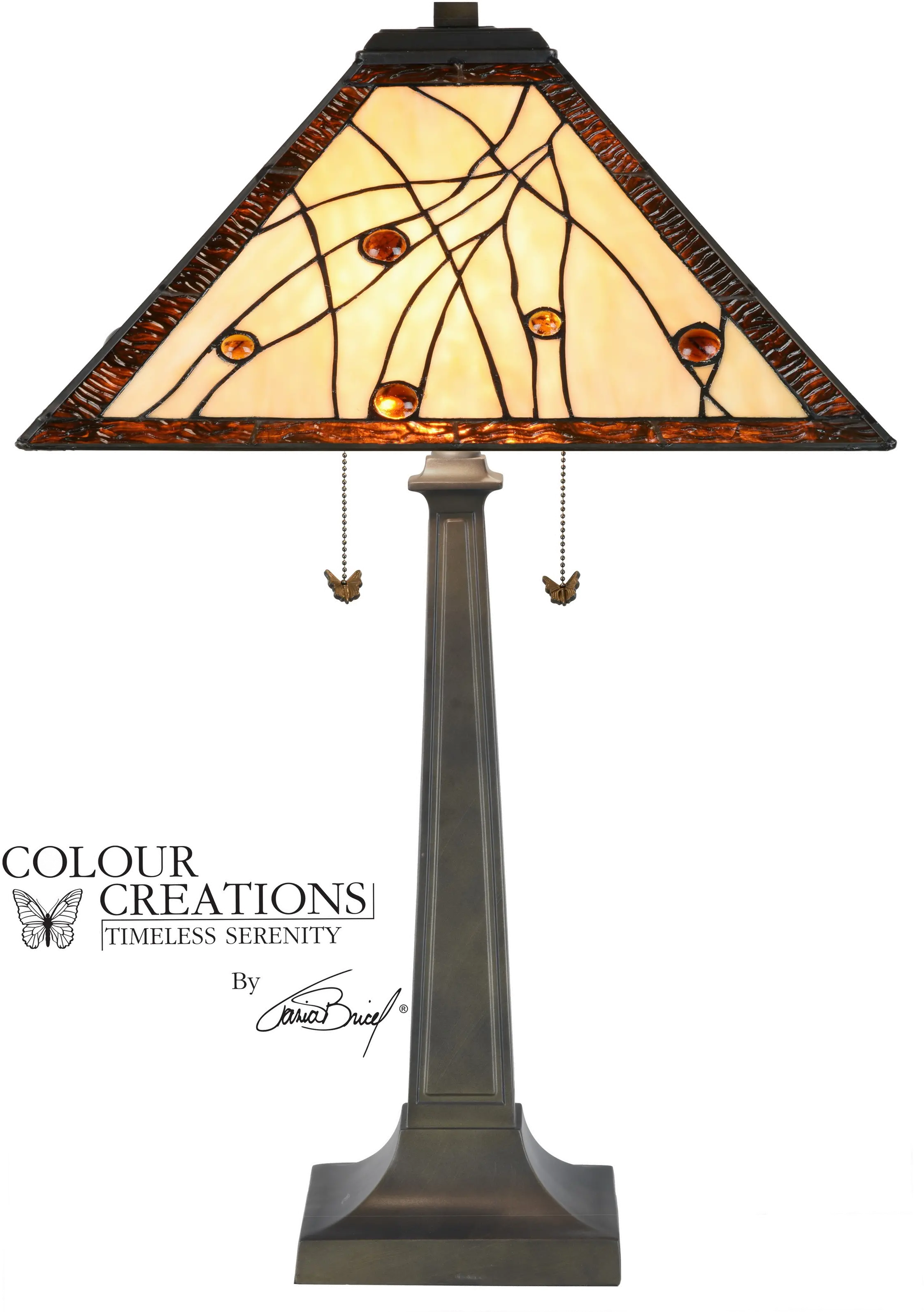River Bank 28.75 Tiffany Table Lamp