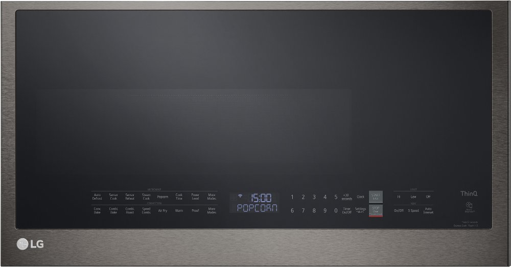 LG 1.7 cu ft Over the Range Microwave - Black Stainless Steel