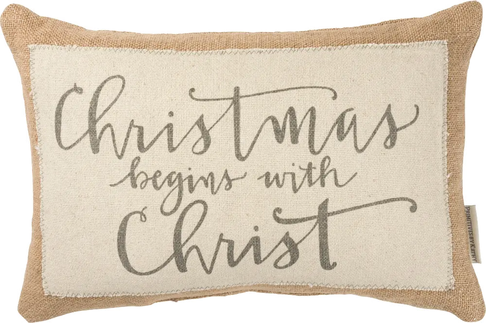 Christmas Begins With Christ Pillow-1