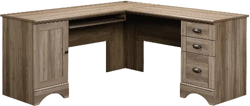 Harborview Brown Corner L Desk