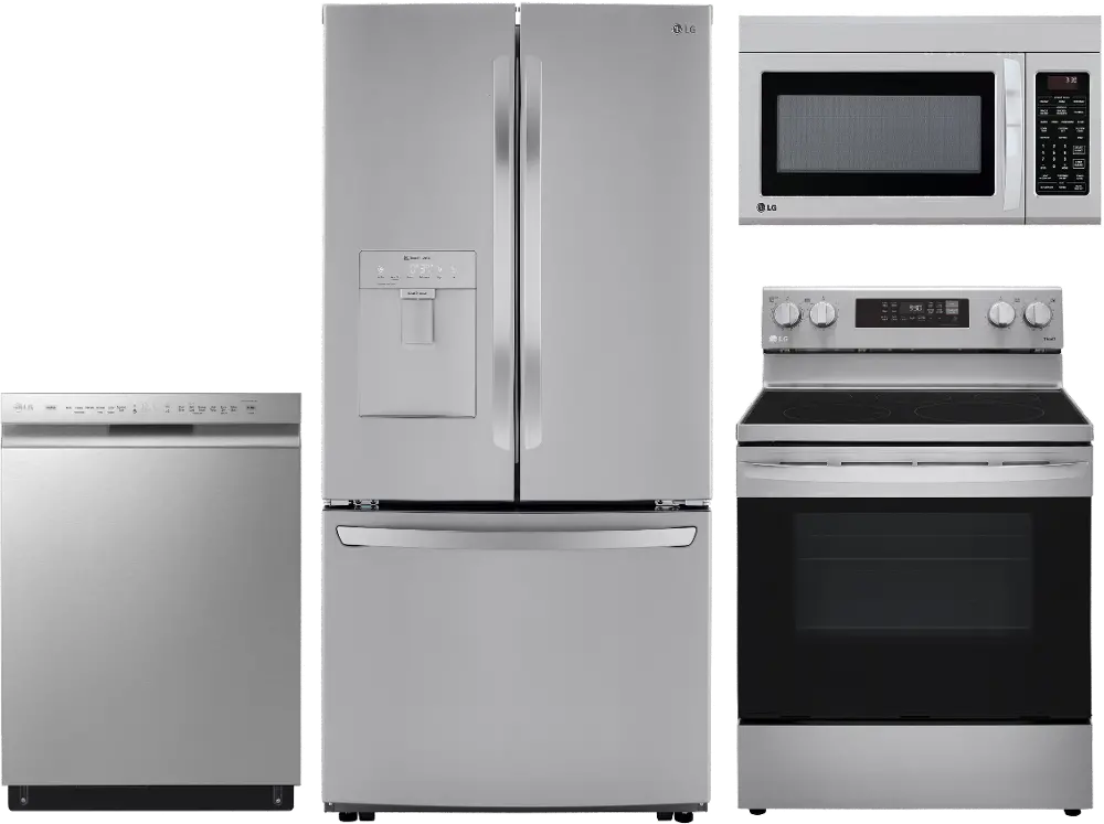 .LG-2906-S/S-4PC-ELE LG 4 Piece Electric Kitchen Appliance Package - Stainless Steel-1