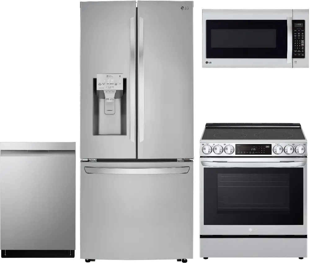 .LG-2416-S/S-4PC-ELE LG 4 Piece Electric Kitchen Appliance Package - Stainless Steel-1